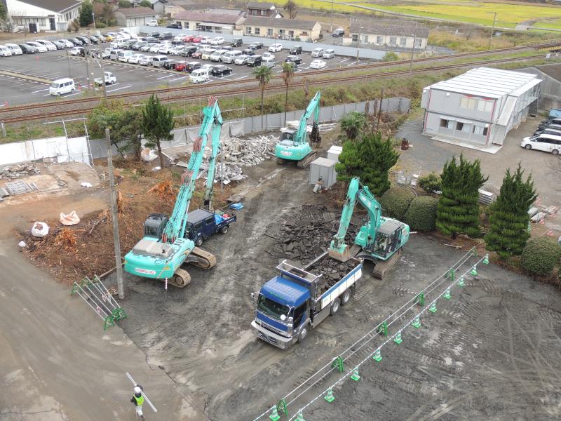 本庁公用車の車庫