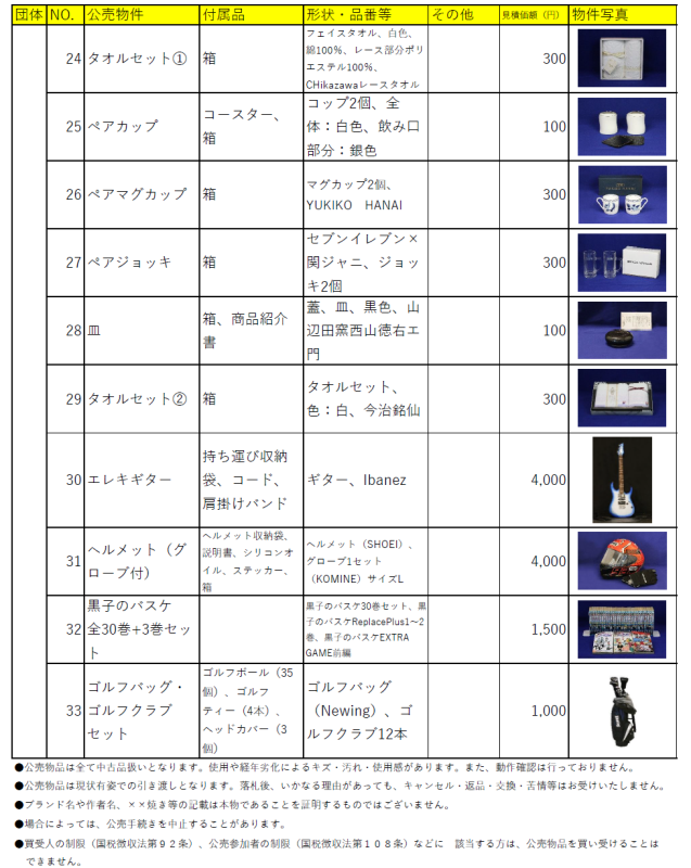 公売物件一覧3